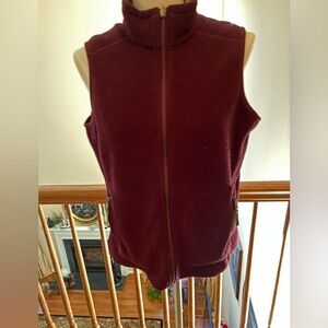Eddie Bauer Burgundy Vest
